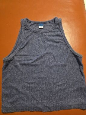 Old Navy Men's Ribbed Tank Top - Heather Navy